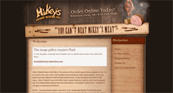 Desktop Screenshot of mikeysmokedmeats.com